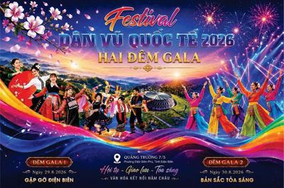 Điện Biên rực rỡ với hai đêm Gala tại Festival Dân vũ quốc tế 2026