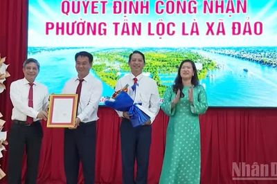 Cần Thơ: Công bố Quyết định công nhận phường Tân Lộc là xã đảo
