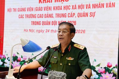 Thượng tướng Trương Thiên Tô chủ trì khai mạc Hội thi giảng viên (giáo viên) khoa học xã hội và nhân văn các trường Quân đội