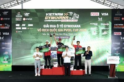 Giải đua Ô tô Gymkhana Vô địch Quốc gia PVOIL Cup 2026 đã tìm ra nhà vô địch mới