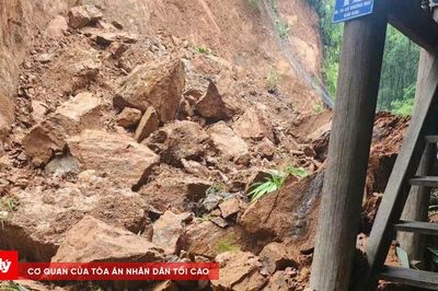 Thanh Hóa: Sạt lở đất đá nghiêm trọng tại xã Mường Mìn