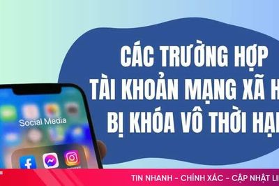 [Motion graphic] Các trường hợp tài khoản mạng xã hội bị khóa vô thời hạn