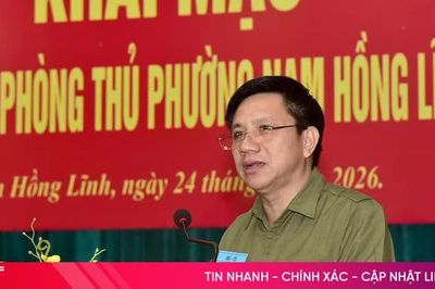 Phường Nam Hồng Lĩnh khai mạc diễn tập chiến đấu phòng thủ