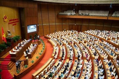 Quốc hội biểu quyết thông qua nhiều dự án luật, nghị quyết trong phiên bế mạc