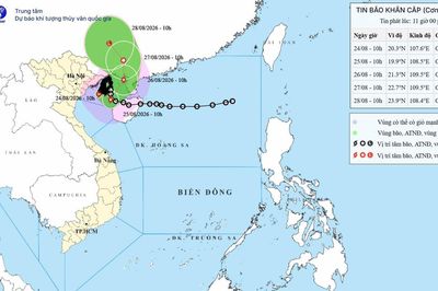 Bão số 4 đang gây gió mạnh, mưa lớn ở nhiều tỉnh miền Bắc