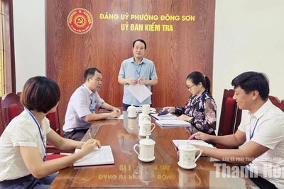 Đảng bộ phường Đông Sơn nâng cao chất lượng kiểm tra, giám sát