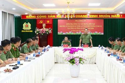 Bộ Công an kiểm tra công tác cảnh vệ tại An Giang