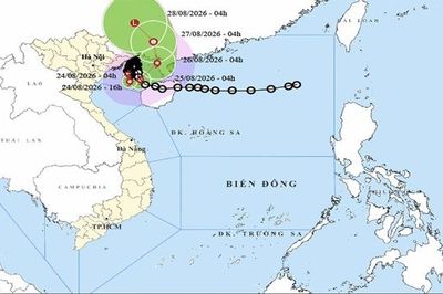 Bão số 4 mạnh cấp 9, gây mưa đặc biệt lớn tại Đông Bắc Bộ