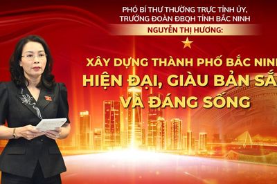 Phó Bí thư Thường trực Tỉnh ủy, Trưởng Đoàn ĐBQH tỉnh Bắc Ninh Nguyễn Thị Hương: Xây dựng thành phố Bắc Ninh hiện đại, giàu bản sắc và đáng sống