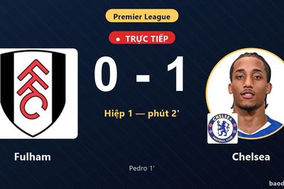 TRỰC TIẾPTrực tiếp Fulham vs Chelsea: Chelsea mở tỷ số