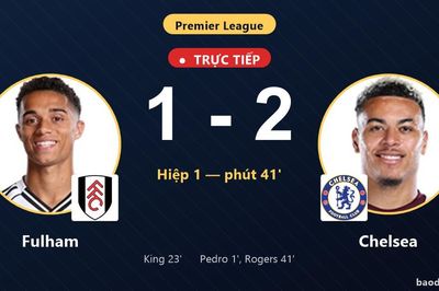 TRỰC TIẾPTrực tiếp Fulham vs Chelsea: Hết hiệp 1, Chelsea dẫn 2-1