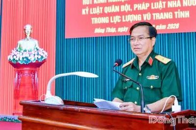 Lực lượng vũ trang tỉnh Đồng Tháp: Đoàn kết, chấp hành nghiêm kỷ luật Quân đội, pháp luật Nhà nước