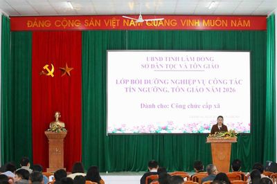 Lâm Đồng bồi dưỡng nghiệp vụ cho 200 cán bộ phụ trách tín ngưỡng, tôn giáo