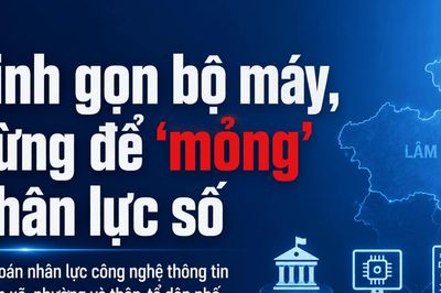 Tinh gọn bộ máy, không để 'mỏng' nhân lực số