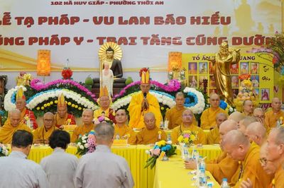 Lễ tạ pháp khóa An cư kiết hạ tại trường hạ chùa Quan Âm (P.Thới An, TP.HCM)