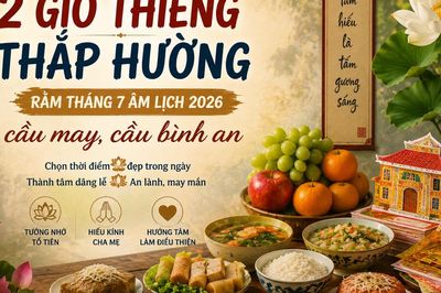 2 giờ THIÊNG thắp hương ngày chính Rằm tháng 7 âm lịch cầu may, cầu bình an