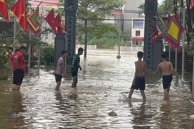 Bắc Ninh: Nước lũ ở các sông dâng cao, gây ngập lụt nhiều khu dân cư