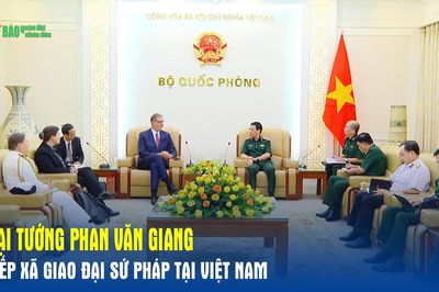 Đại tướng Phan Văn Giang tiếp xã giao Đại sứ Pháp tại Việt Nam