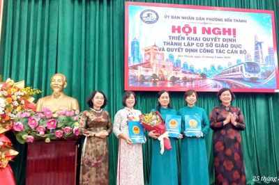 Phường Bến Thành giảm 4 đầu mối cơ sở giáo dục sau sắp xếp cơ sở giáo dục