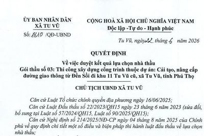 Phú Thọ: Đầu tư hơn 10,7 tỷ đồng 'thay áo mới' tuyến giao thông huyết mạch tại xã Tu Vũ