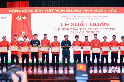 Thể Công Viettel đặt mục tiêu vô địch V-League 2026/27