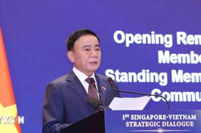 Thường trực Ban Bí thư Trần Cẩm Tú đồng chủ trì Đối thoại Chiến lược Việt Nam-Singapore lần thứ nhất