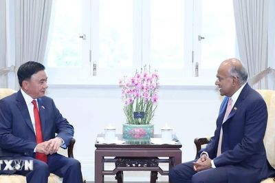 Thường trực Ban Bí thư gặp Bộ trưởng Cao cấp, Bộ trưởng Điều phối An ninh Quốc gia và Bộ trưởng Nội vụ Singapore