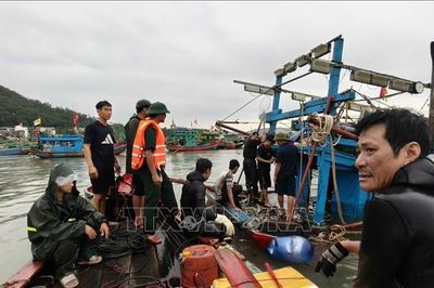 Ứng phó bão số 4: Thanh Hóa cứu nạn tàu cá bị chìm