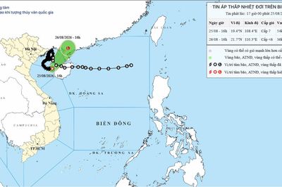 Bão số 4 suy yếu thành áp thấp nhiệt đới