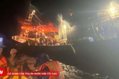 BTL Vùng Cảnh sát biển 4 kịp thời hỗ trợ tàu cá bị phá nước trên biển