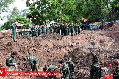 Tiếp tục quy tập 13 bộ hài cốt liệt sĩ tại Công viên Lê Thị Riêng