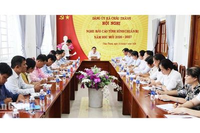 Châu Thành rà soát trường lớp, giáo viên trước năm học mới