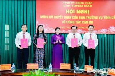 Công bố các quyết định kiện toàn lãnh đạo Ban Tuyên giáo Tỉnh ủy Đồng Tháp