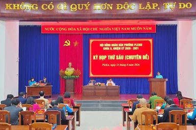 HĐND phường Pleiku tổ chức kỳ họp thứ 6, thông qua 2 nghị quyết quan trọng