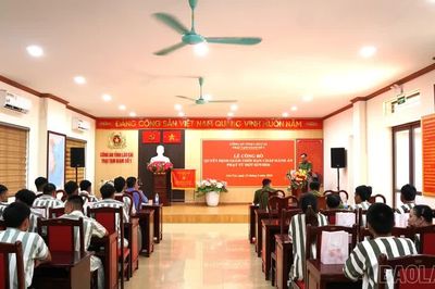 Lào Cai: 14 phạm nhân được giảm thời hạn chấp hành án phạt tù dịp Quốc khánh 2/9