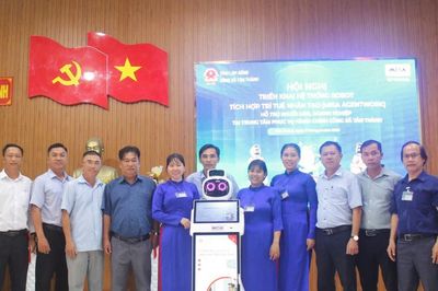 Tân Thành đưa Robot AI vào Trung tâm Phục vụ hành chính công