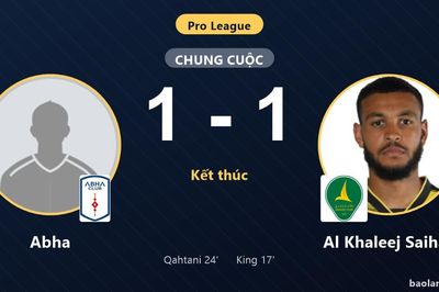 Chia điểm với Al Khaleej Saihat, Abha chưa thể thoát khỏi nhóm cuối bảng Pro League