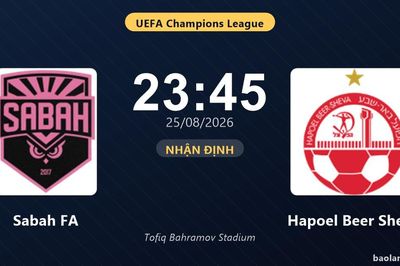 Nhận định Sabah FA vs Hapoel Beer Sheva: Đội chủ nhà cần lật ngược cách biệt