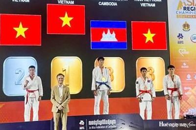 Jujitsu Huế giành 24 huy chương tại đấu trường khu vực