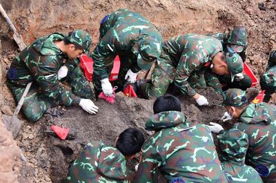 Quy tập gần 500 bộ hài cốt liệt sĩ tại Công viên Lê Thị Riêng