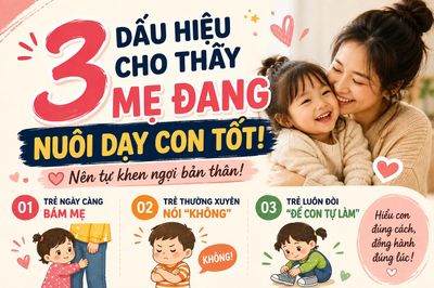 3 dấu hiệu cho thấy cha mẹ đang nuôi dạy con đúng cách