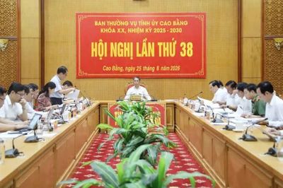 Hội nghị Ban Thường vụ Tỉnh ủy lần thứ 38