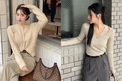 Thu này mặc gì? Học ngay 4 công thức diện đồ len mỏng trẻ trung, tôn dáng từ sao Hàn