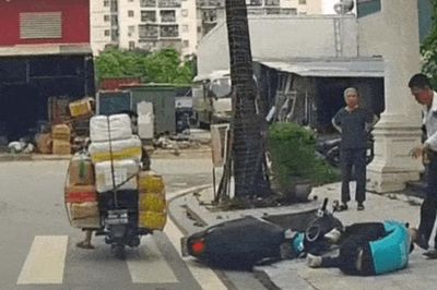 Công an xác minh vụ người mặc đồ bảo vệ hành hung tài xế xe ôm