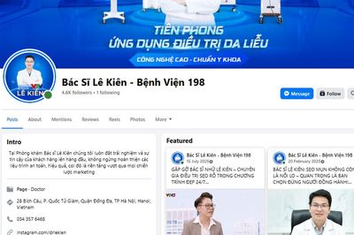 Dùng thương hiệu Bệnh viện 198 quảng cáo phòng khám da liễu