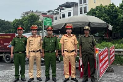 Tăng cường tuần tra kiểm soát đảm bảo TTATGT trên tuyến đường Đông Mỹ - Ngũ Hiệp