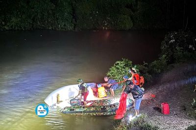 Lật thuyền ở Thái Nguyên, 3 người mất tích