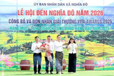 Nghĩa Đô đón nhận giải thưởng 'Làng du lịch cộng đồng hàng đầu năm 2025'