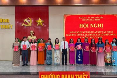 Lâm Đồng: Phường Phan Thiết giảm còn 9 cơ sở giáo dục công lập