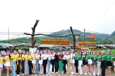 Thí sinh Miss Galaxy Vietnam 2026 lan tỏa vẻ đẹp Mộc Châu trên môi trường số